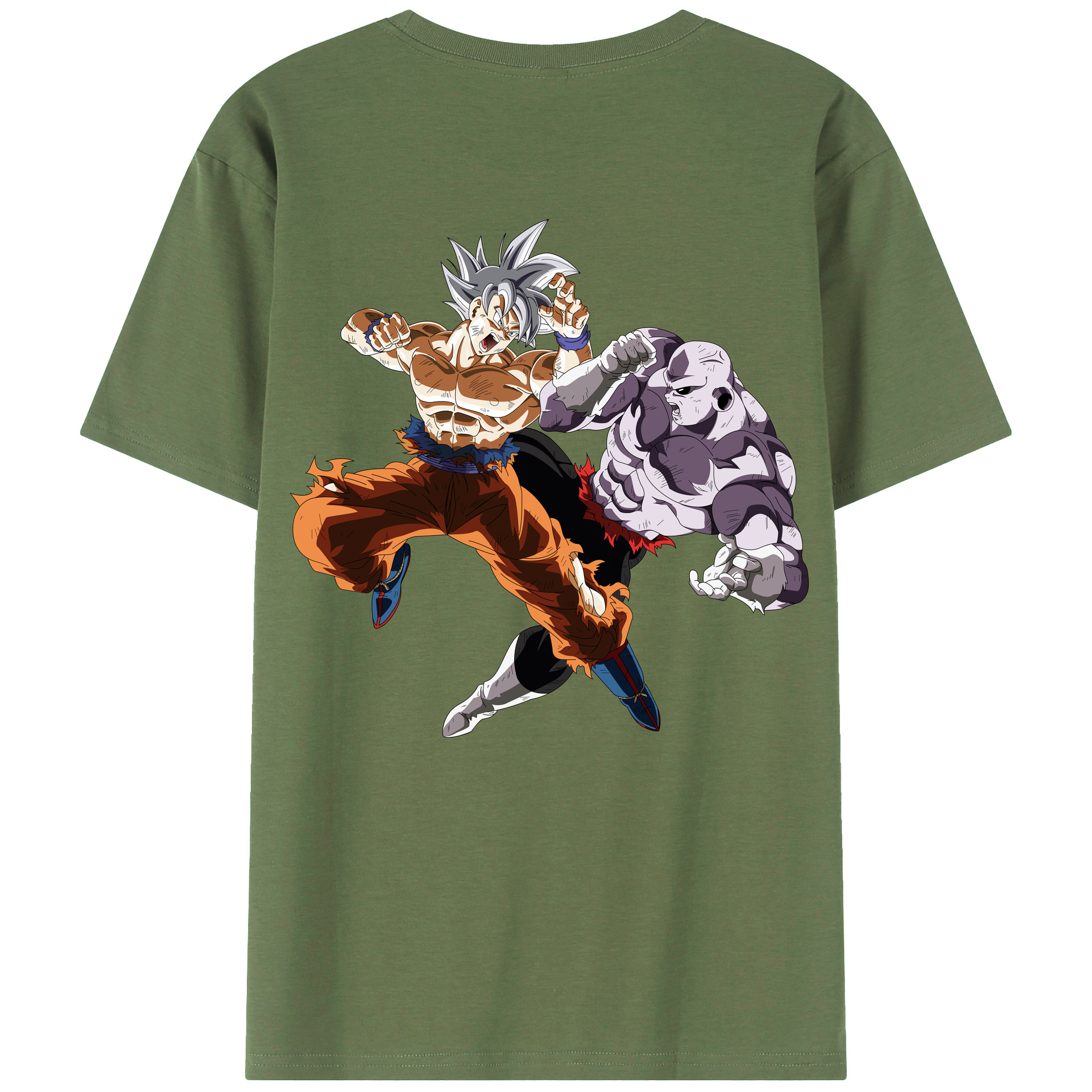 （画像用） ドラゴンボール 孫悟空（そん ごくう）Son Goku カカロット DRAGON BALL Kakarotto 綿100％ メンズ半袖Tシャツ（バックプリント） 通気性